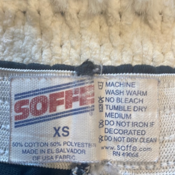 Soffe shorts black cheer & tee top tangerine orange XS - Picture 8 of 16